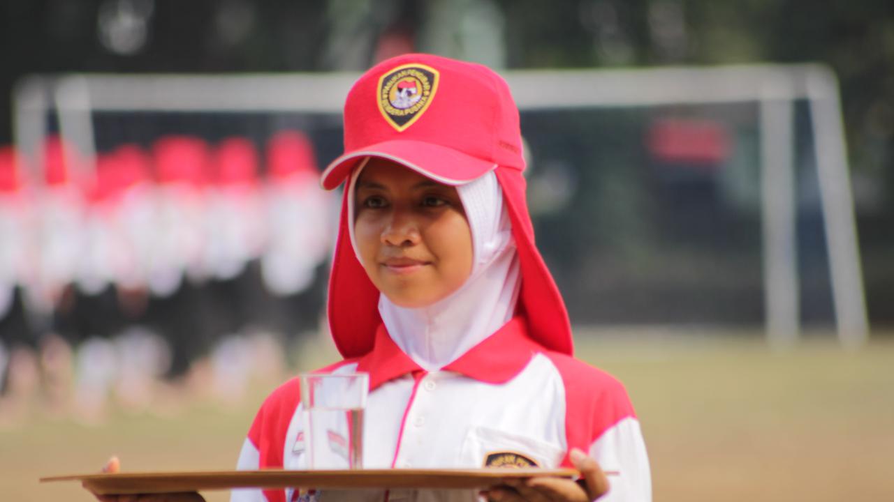 Paskibraka 2018 dari Sumatera Barat, Al-Mar'atul Hamidah, yang akrab disapa Fuji (Foto: Liputan6.com/Aditya Eka Prawira)