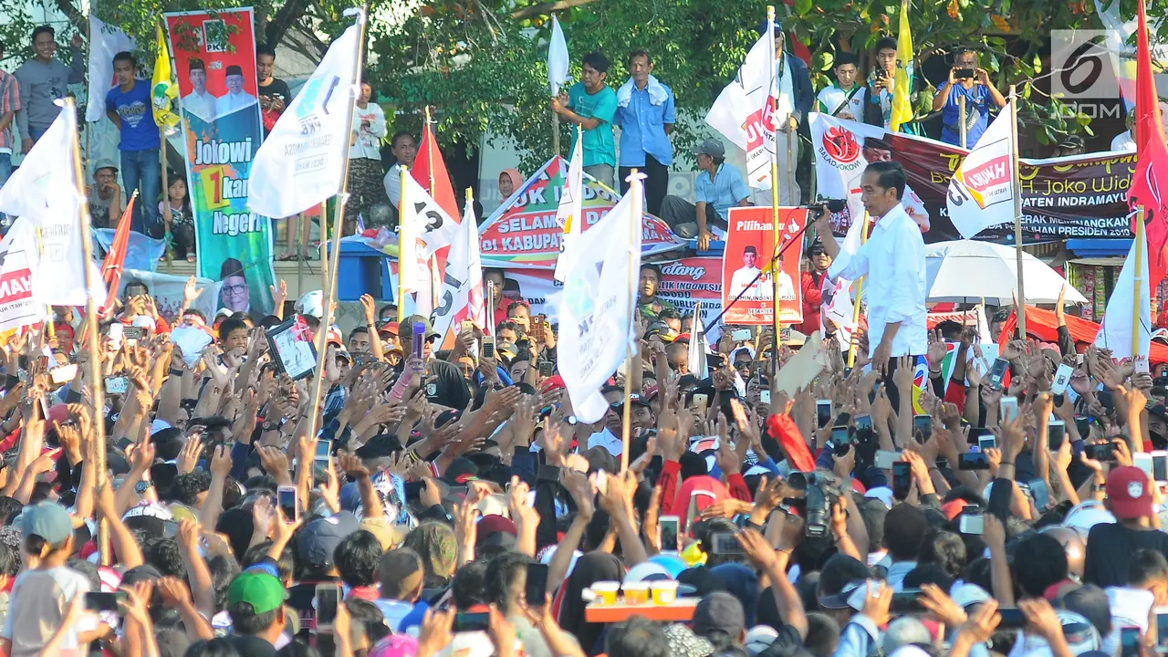Dihadapan Warga Indramayu, Jokowi Janji Jaga Lumbung Padi Nasional