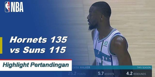 Cuplikan Pertandingan NBA : Hornets 135 vs Suns 115