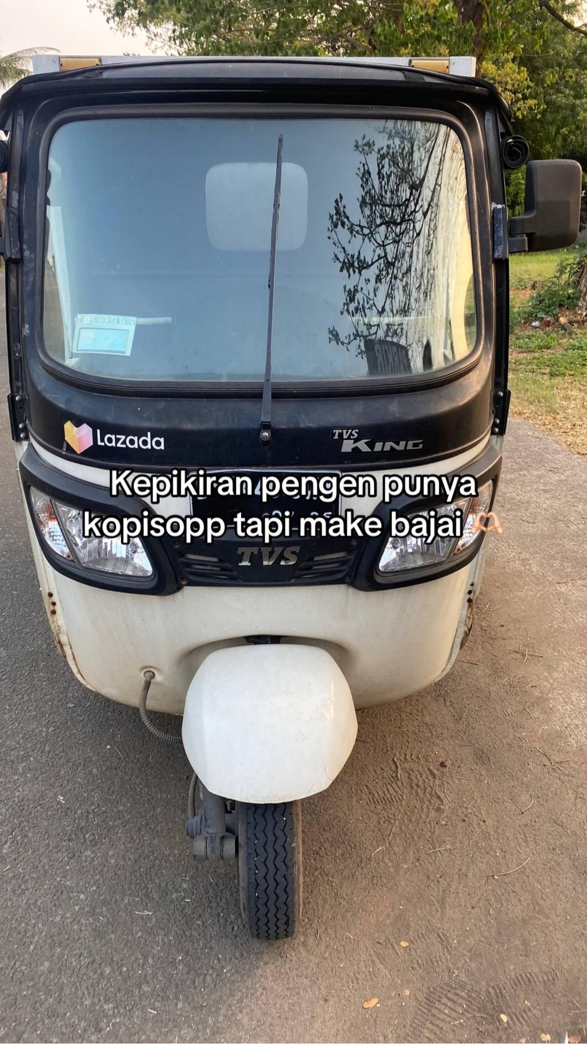 Unik Banget, Lika Liku Pria Putuskan Buka Usaha Kopi Pakai Bajaj Ini Curi Perhatian
