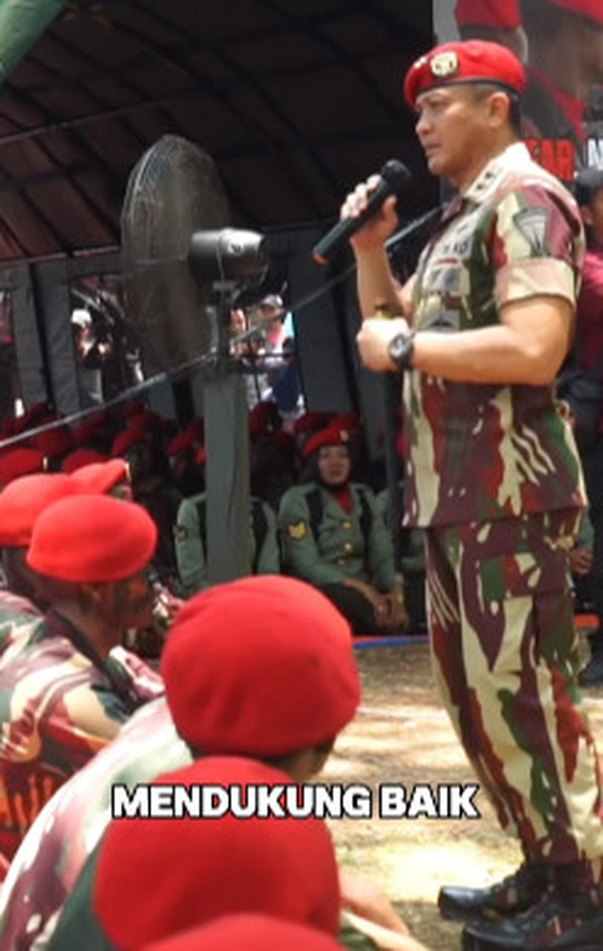 Momen Mayjen Djon Afriandi Bakar Semangat Prajurit,