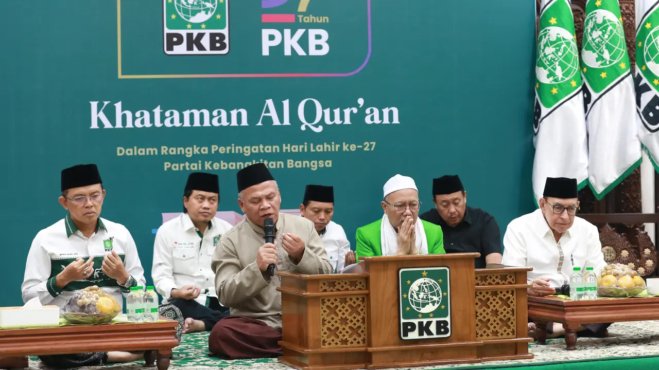 Dewan Syuro DPP Partai Kebangkitan Bangsa (PKB) menggelar Khataman Qur’an dalam rangka menyambut Harlah PKB ke-27 (Istimewa)
