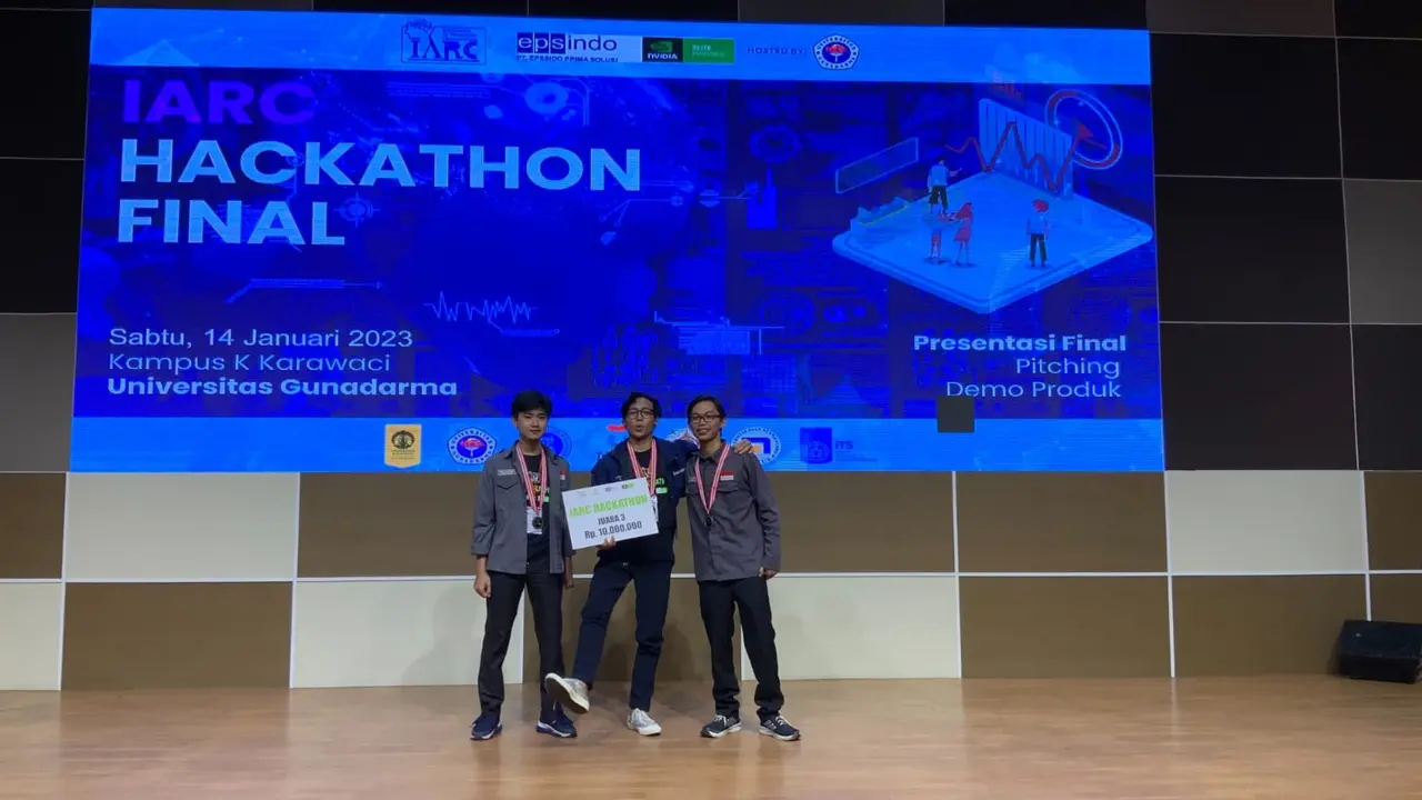 Tiga mahasiswa Program Studi Teknik Elektro, Universitas Pertamina, mengembangkan platform berbasis kecerdasan buatan (Artificial Intelligence/AI).