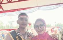 Di Hari Ulang Tahun, Ibu Ini Mendapatkan Kado Terindah Berbarengan dengan Pelantikan Sang Anak Jadi Polisi