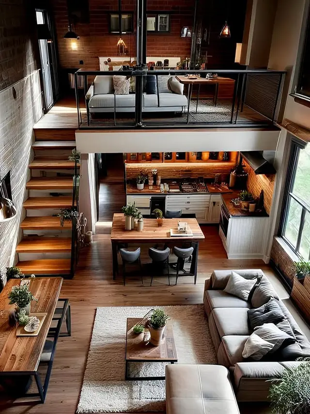 Tata Interior Rumah dengan Mezzanine yang Terlihat Indah Meski Memiliki Ruang Sempit (Foto: Facebook Tinyhousebest)