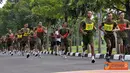 Citizen6, Sidoarjo: Selesai pengarahan dilanjutkan dengan Samapta A yaitu Lari dengan waktu 12 menit, selanjutnya dilaksanakan samapta B yang meliputi full up, sit up, push up dengan waktu satu menit. (Pengirim: Budi Abdillah)