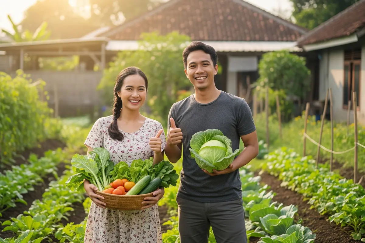 Panduan Usaha Sayur Organik Skala Rumah Tangga Panen Cepat 30 Hari untuk Keluarga Muda