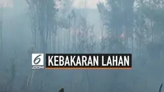 Kebakaran lahan yang sudah berlangsung seama sepekan di Kabupaten Ogan Komering Ilir (Oki) sulit dipadamkan. Api sult dipadamkan karena semprotan air tidak sampai ke dasar lahan gambut sehingga jika tertiup angin bara api kembali menyala.