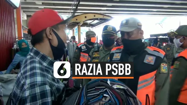 VIDEO: Razia PSBB, Pedagang Ribut dengan Satpol PP