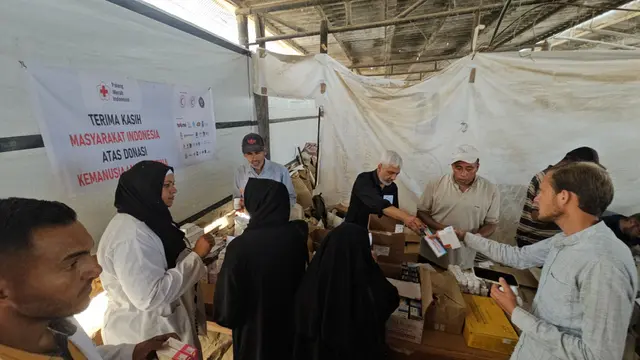 Bantu Pengungsi di Rafah, PMI Sediakan Tiga Layanan Utama Termasuk Penyediaan Air Bersih. Foto: PMI.