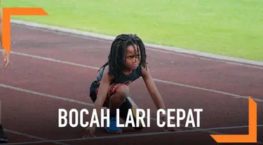 Bocah berusia 7 tahun berhasil mengarungi lintasan lari sepanjang 100 meter dalam waktu 13,48 detik. Ia dijuluki The Next Usain Bolt.