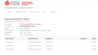 Galaxy S10 mendapatkan sertifikat TKDN (Foto: Screenshot laman P3DN Kemenperin)