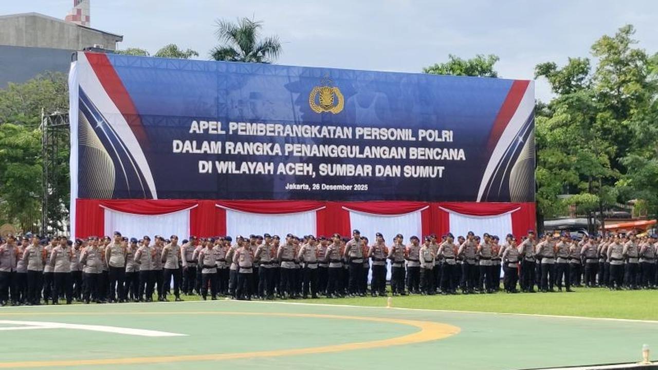Mabes Polri Kerahkan 300 Personel Tambahan untuk Percepat Bantuan Polri untuk Pemulihan Aceh Pascabencana