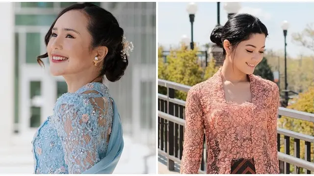 6 Potret Beda Detail Penampilan Beby Tsabina dan Yoriko Angeline saat Wisuda