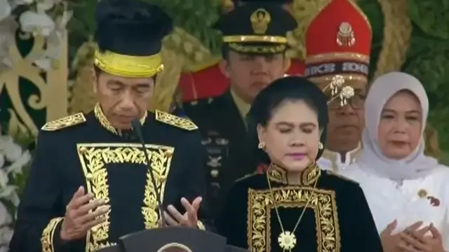 Adu Gaya Presiden Jokowi-Prabowo Subianto Vs Wakil Presiden Ma’ruf Amin-Gibran Hadiri Upacara HUT ke-79 RI di Istana Berbeda