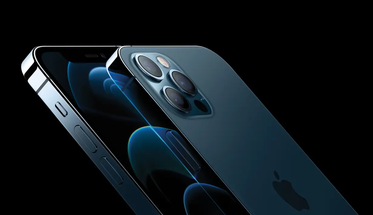 iPhone 12 Pro dan iPhone 12 Pro Max menampilkan desain baja tahan karat tepi datar baru yang ditinggikan dan penutup depan Perisai Keramik untuk meningkatkan daya tahan. Apple meluncurkan seri iPhone 12 yang mendukung teknologi seluler 5G. (Photo: Business Wire)