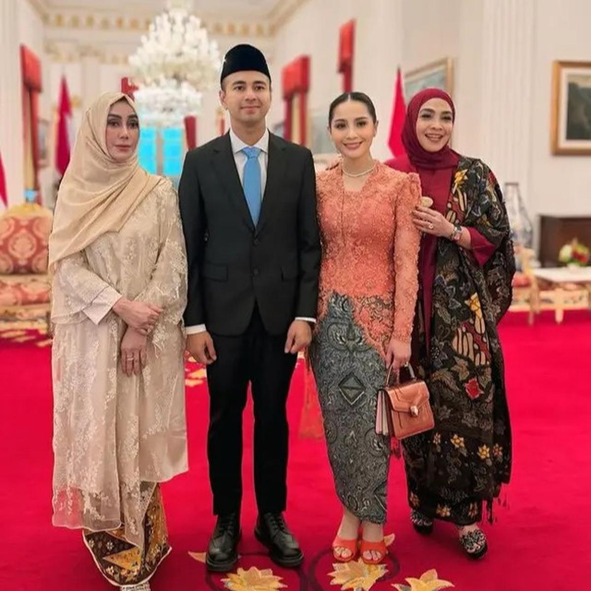 Tampilan Keluarga Raffi Ahmad saat Pelantikan