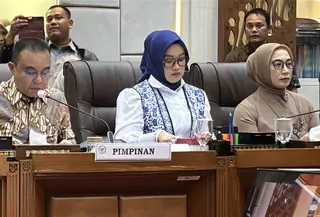 DPR dan pemerintah merampungkan pembahasan tingkat I Rancangan Undang-Undang (RUU) Pelindungan Ketenagakerjaan. (Liputan6.com/Ady Anugrahadi)
