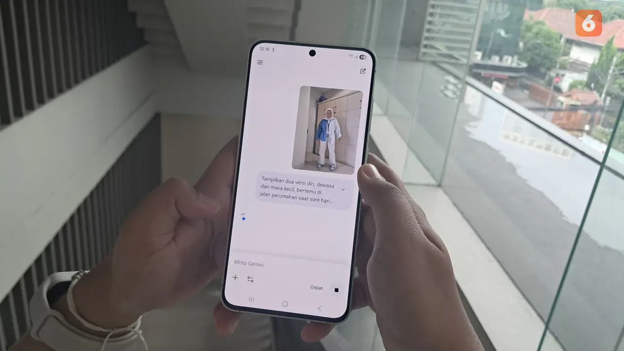 Prompt Gemini AI untuk edit foto di Samsung Galaxy S25 FE. Liputan6.com/Nariza Riskantia Haya