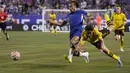 Chelsea dan Borussia Dortmund bermain imbang dengan skor 1-1. (AP Photo/Nam Y. Huh)