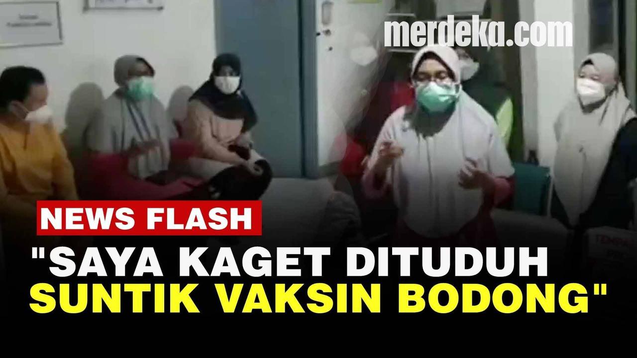 VIDEO: Sosok Petugas Vaksinator di Karawang yang Dituduh Suntikkan Vaksin Kosong