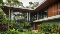 7 Desain Fasad Modern dari Perpaduan Beton, Kaca, dan Kayu, Bikin Rumah Tampak Mewah