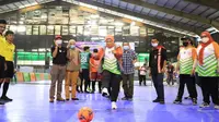 Kementerian Ketenagakerjaan (Kemnaker) menggelar Kompetisi Futsal Tripartit (KFT) 2021.