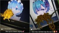 Status WhatsApp nyeleneh pecinta Anime (Sumber: Instagram/pembawa_ketololan)