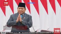 Presiden Prabowo Subianto dalam Sidang Tahunan MPR RI dan Sidang Bersama DPR RI - DPD RI, di Gedung Nusantara DPR RI, Jakarta, Jumat (15/8/2025). Dia mengungkapkan tujuan kemerdekaan Republik Indonesia. Diantaranya adalah masyarakat terlepas dari kemiskinan, kelaparan, dan penderitaan.