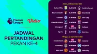 Live Liga Inggris 2026/27 Pekan Ke-4: Dari Tayangan 4K Sampai Laga Derby Manchester di Vidio