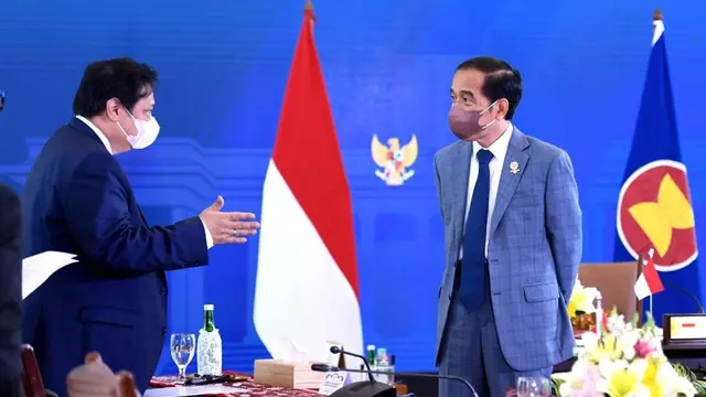 Menteri Koordinator Bidang Perekonomian Airlangga Hartarto, di Konferensi Tingkat Tinggi (KTT BIMP-EAGA) ke-14 dan KTT IMT-GT dari Istana Kepresidenan Bogor secara virtual, dikutip Jumat (29/10/2021).