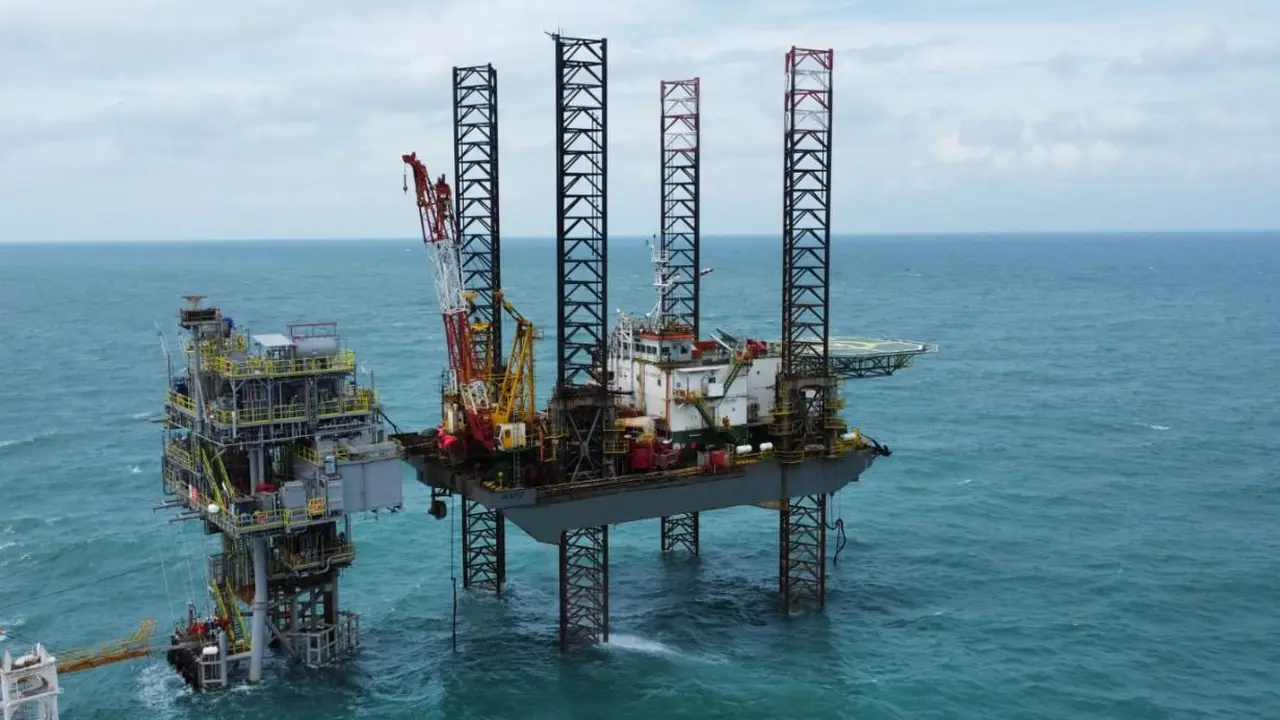 Pertamina Hulu Energi Offshore North West Java siap lanjutkan proyek Optimasi Pengembangan Lapangan migas lepas pantai YY di perairan utara Karawang. (Dok Pertamina)