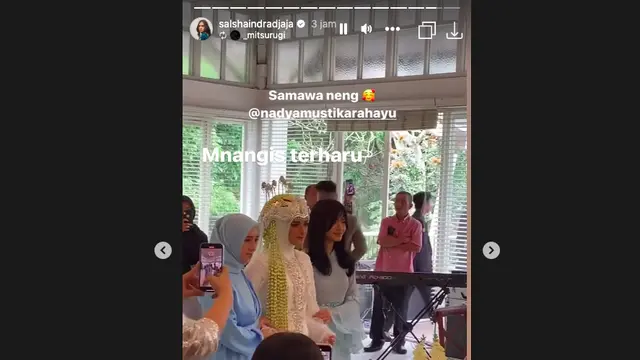 Selamat, Nadya Mustika Rahayu Resmi Menikah dengan Iqbal Rosadi Hari Ini Jumat 24 November 2023. (instagram.com/salshaindradjaja)