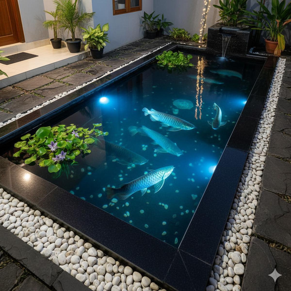7 Model Kolam Ikan Minimalis Batu Alam Bikin Rumah Adem dan Estetik, Cocok untuk Hunian Tropis