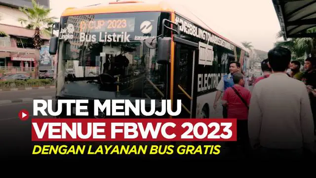 Berita video rute menuju Indonesia Arena, tempat digelarnya FIBA World Cup 2023 menggunakan bus gratis ramah lingkungan.