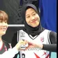 Bikin Iri Warganet, Pemain Voli Indonesia Megawati Hangestri Foto dan Tos Bareng Seungkawan Seventeen Sudah Kayak Bestie. foto: TikTok @f4irynjm_