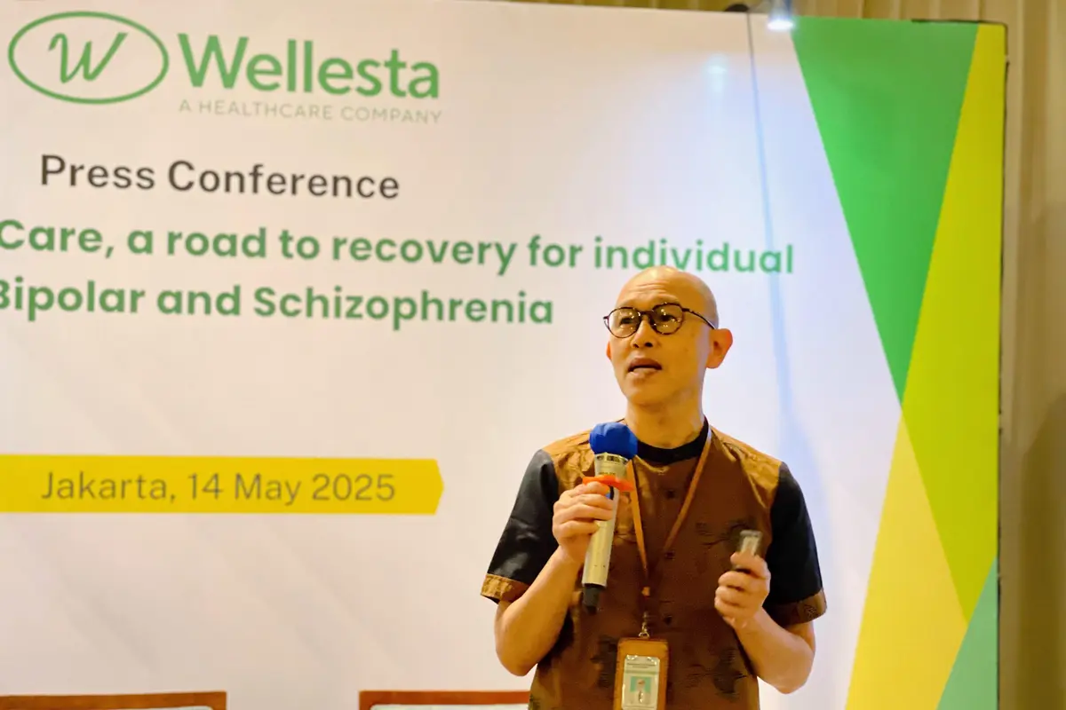 Guru Besar Psikiatri Fakultas Kedokteran Universitas Indonesia Tjhin Wiguna bicara tentang kebanyakan anak skizofrenia memiliki riwayat speech delay saat kecil.