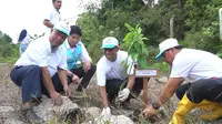 PT PLN (Persero) melakukan penanaman pohon serentak di unit-unit kerja se-Indonesia untuk memperingati Hari Menanam Pohon Indonesia (HPMI) 2022. (Dok PLN)
