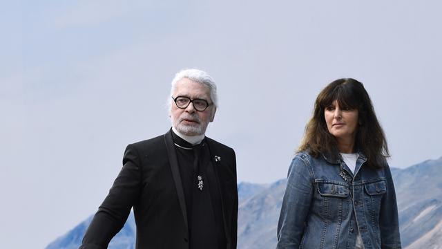 Virginie Viard dan Karl Lagerfeld