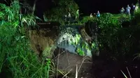 Usai erupsi Gunung Marapi, banjir lahar menerjang sejumlah daerah di Kabupaten Tanah Datar, Sumbar, pada Selasa malam (5/12/2023). (Liputan6.com/ Dok Humas Komoinfo Tanah Datar)