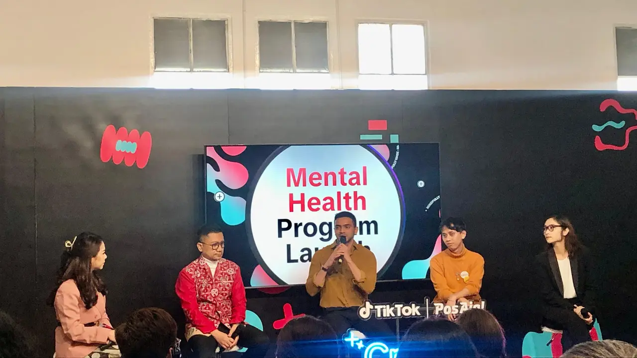 Sesi talkshow peluncuran program kesehatan mental Tiktok bersama WHO di Indonesia 2024