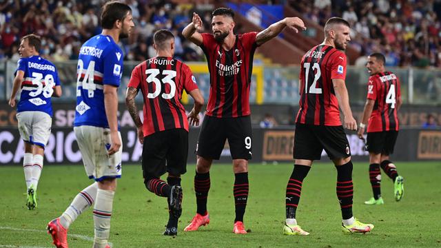 Foto: Menang Tipis di Giornata Pertama Liga Italia, AC Milan Bawa Pulang Poin Tiga dari Markas Sampdoria