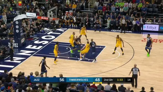 VIDEO : Cuplikan Pertandingan NBA, Jazz 121 vs Timberwolves 97