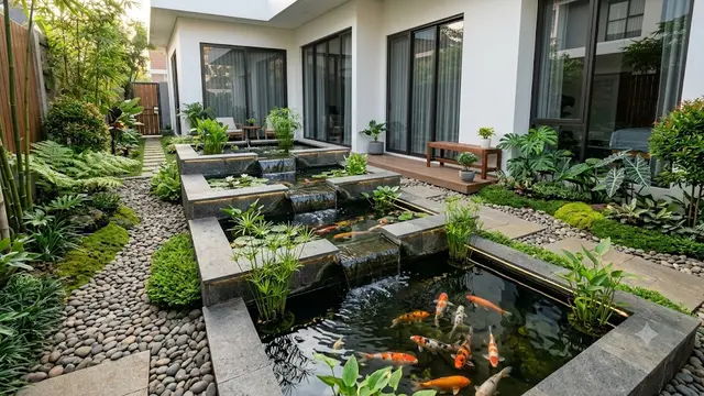 Kolam Ikan Bertingkat untuk Lahan Sempit