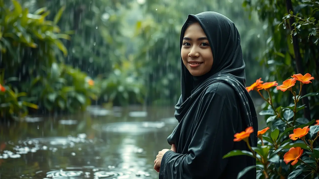 kata kata hujan islami