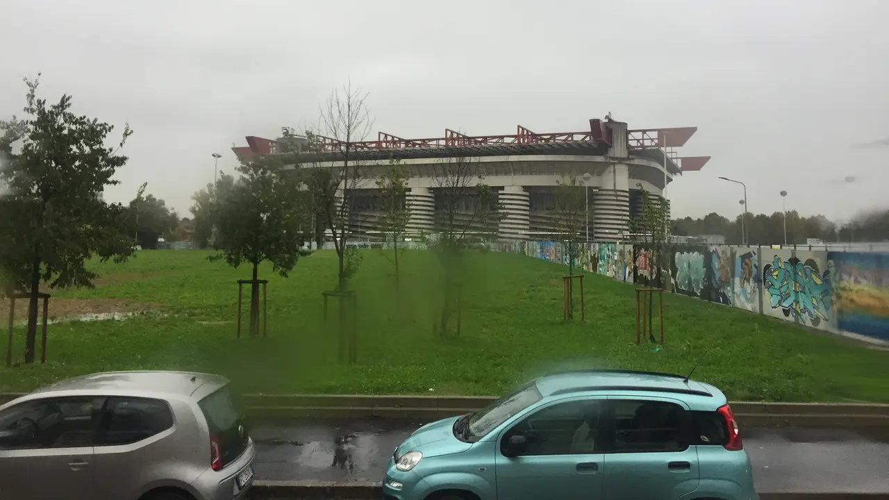 Markas AC Milan dan Inter Milan, Stadion San Siro di Milan, Italia.