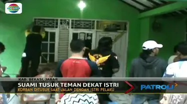 Seorang pria di Bekasi tewas usai dihujani tusukan benda tajam. 