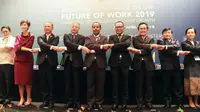 Sejumlah menteri tenaga kerja di kawasan ASEAN membahas future of work.