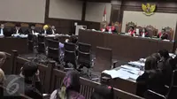 Suasana sidang lanjutan kasus korupsi pengadaan e-KTP yang digelar di pengadilan Tipikor, Jakarta (10/4). Juru bicara KPK menyatakan akan menggali keterangan dari para saksi terkait proses pengadaan e-KTP. (Liputan6.com/Helmi Afandi)