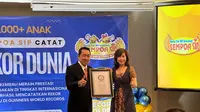 Sertifikat Guinness World Record yang diterima langsung oleh Founder Sempoa SIP Indonesia, Alexander K. Taslim. (Dok IST)